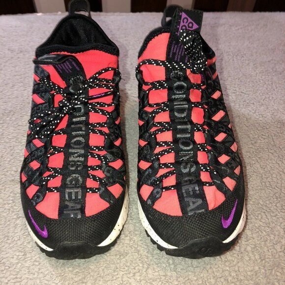 NIKE ACG React Terra Gobe Trail Running Shoe Bright Crimson BV6344-600 - Picture 5 of 16